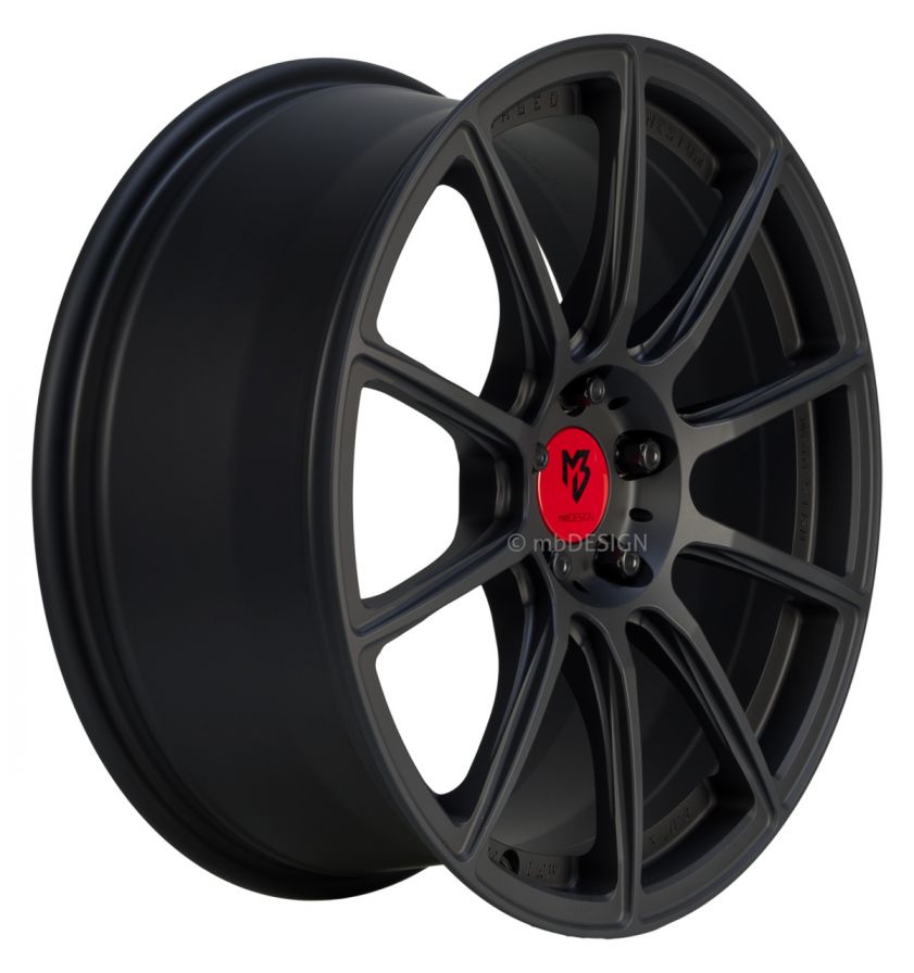 mbDESIGN<br>MF1 - Schwarz stumpfmatt (19x8.5)